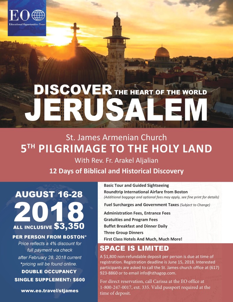 travel brochure on jerusalem