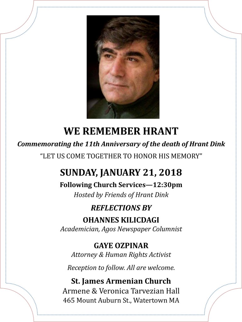 Hrant Dink Flyer 012118