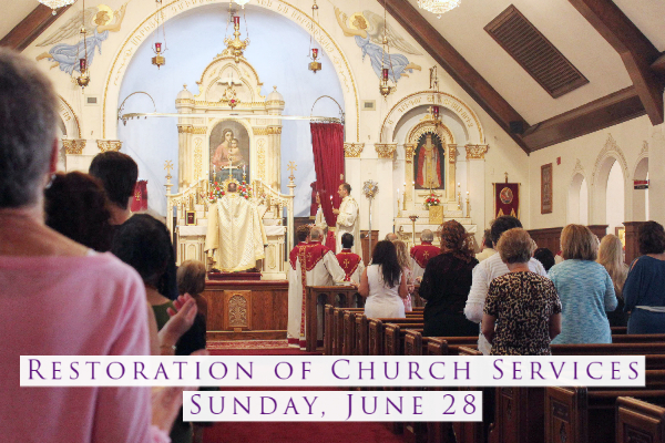 Restoration of Church Services